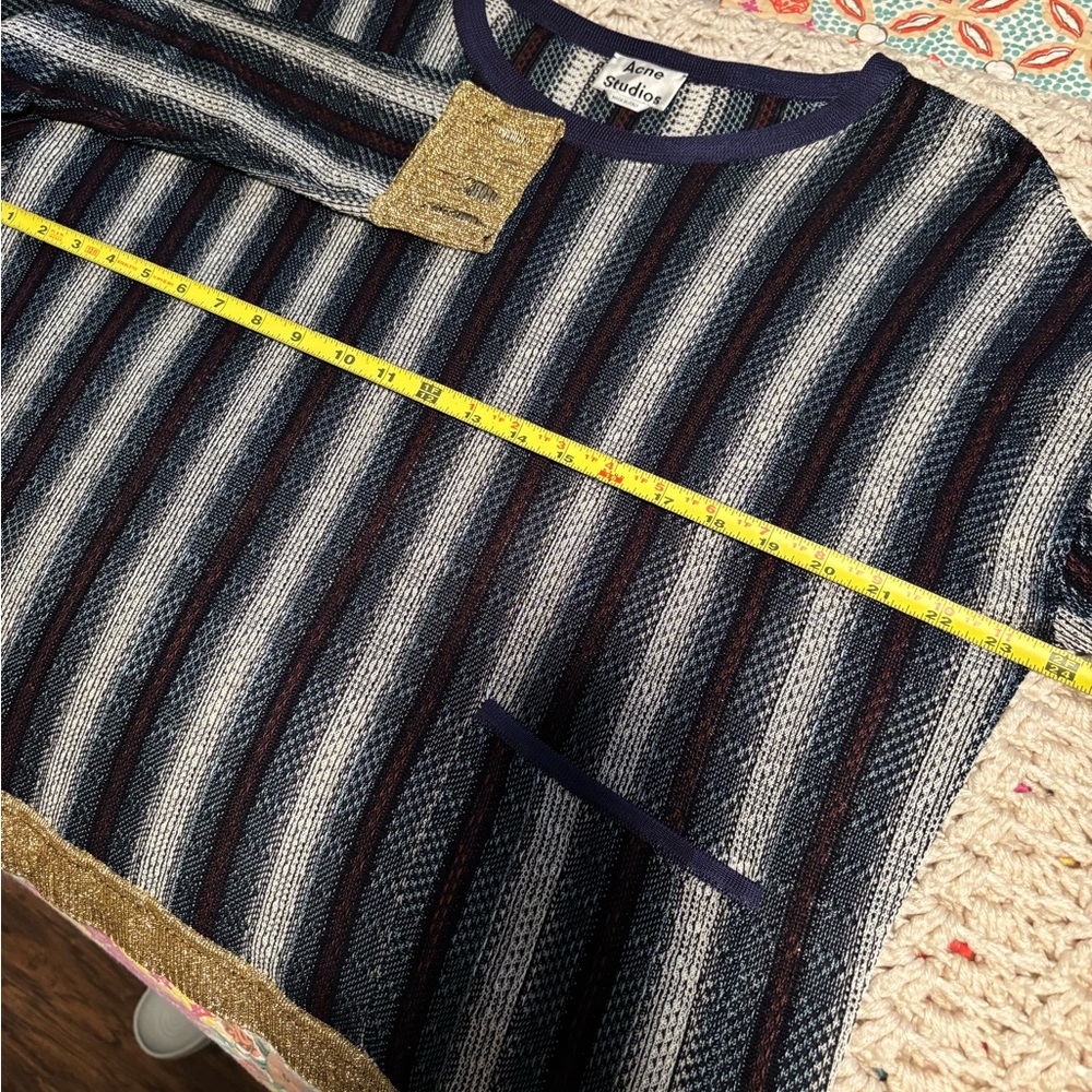 Acne Studios Blanca Striped SS17 Knit Sweater Size Medium - Picture 7 of 11